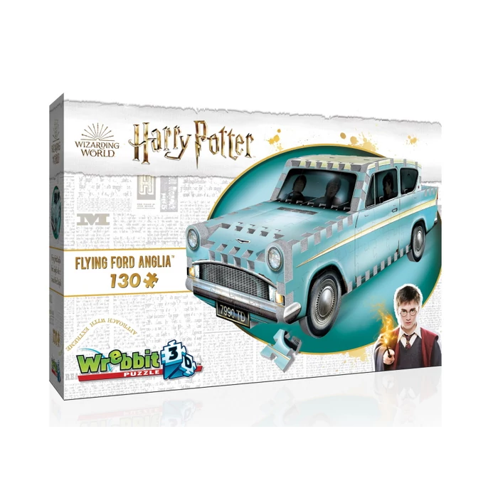 Wrebbit 00202 - Harry Potter - Repülő Ford Anglia - 130 db-os 3D puzzle