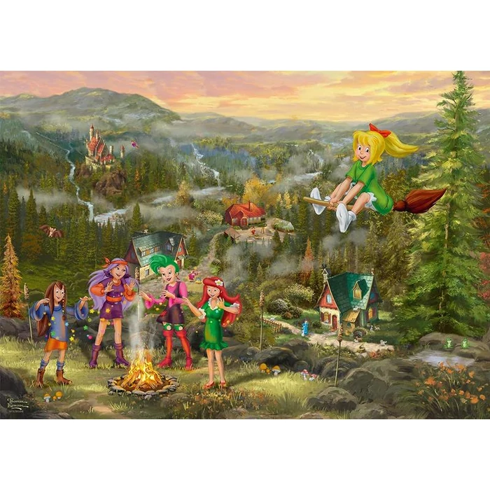 Schmidt - 58424 - Bibi Blocksberg - Young witch meeting - 1000 db-os puzzle