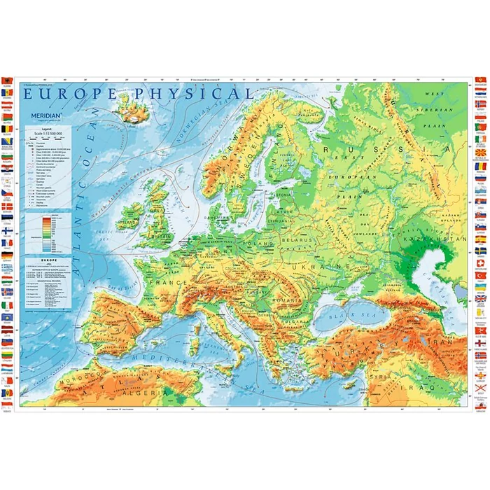 Trefl 10605 - Domborzati világtérkép - 1000 db-os puzzle
