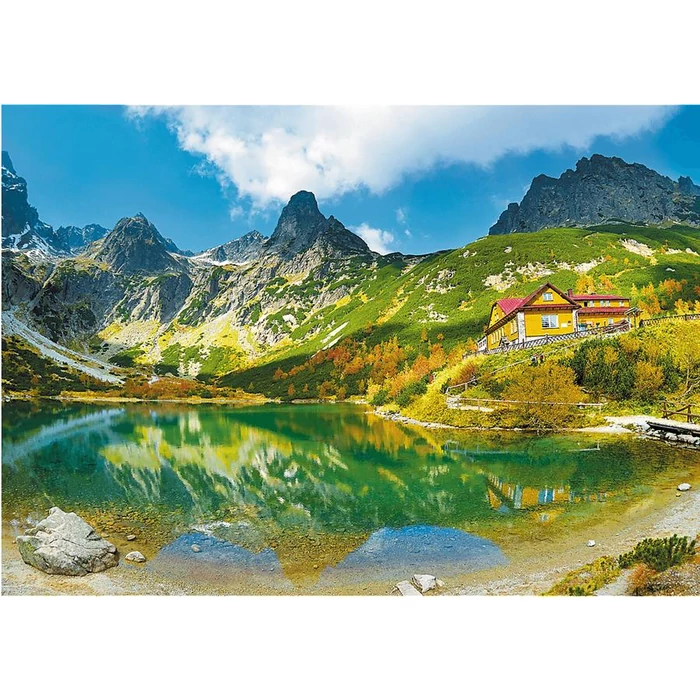 Trefl 10606- Zöld-tavi menedékház - 1000 db-os puzzle